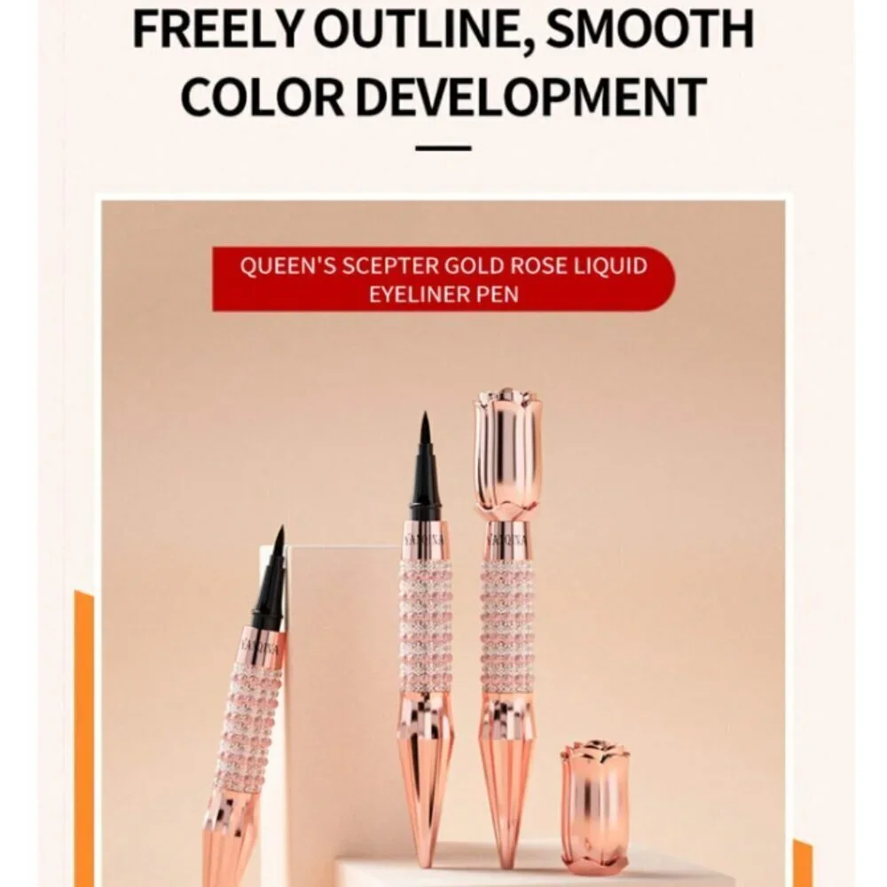 Yanquina 24H Diamond Liquid Black Eyeliner Black Eyeliner